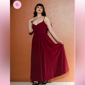Red Merlot Pinup Girl Amalie Dress